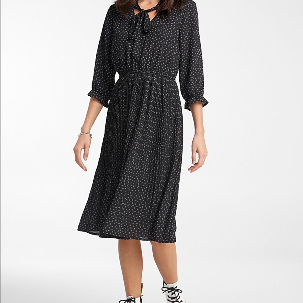 Twik by Simons Black and White midi dress